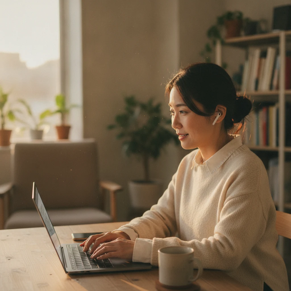 自宅のパソコンからAIに日本語で指示を出す事業主